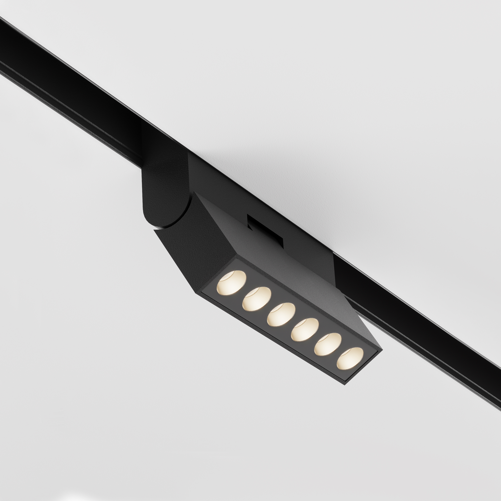 Трековый однофазный магнитный светодиодный светильник Maytoni Exility Points rot TR033-2-6W4K-B