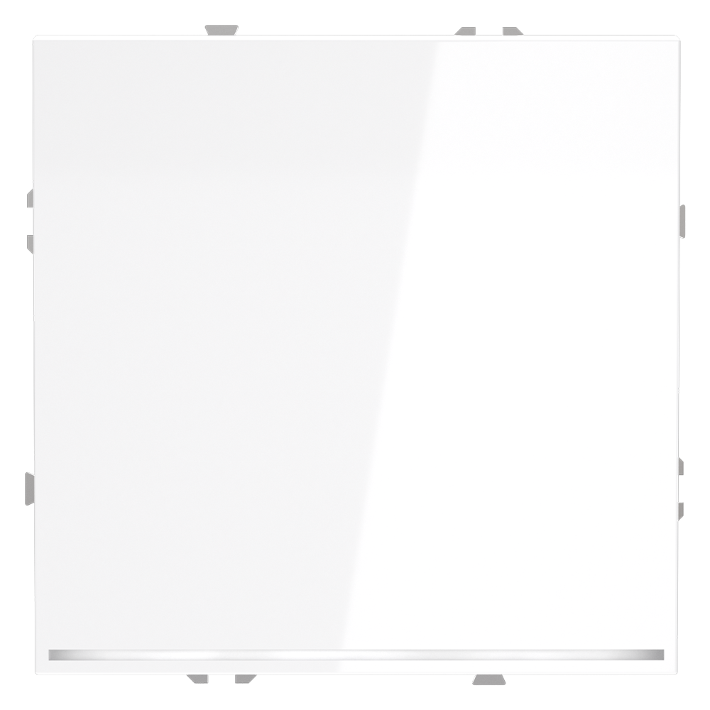 Выключатель встраиваемый VOLTUM S70 одноклавишный с подсветкой (белый глянцевый) VLS010201