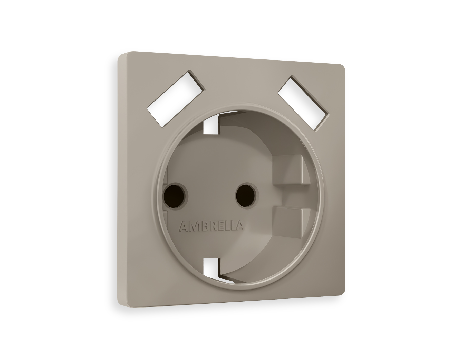 Лицевая панель для электрической розетки с/з со шторками 2USB A+A QUANT Ambrella Volt ALFA AP3690