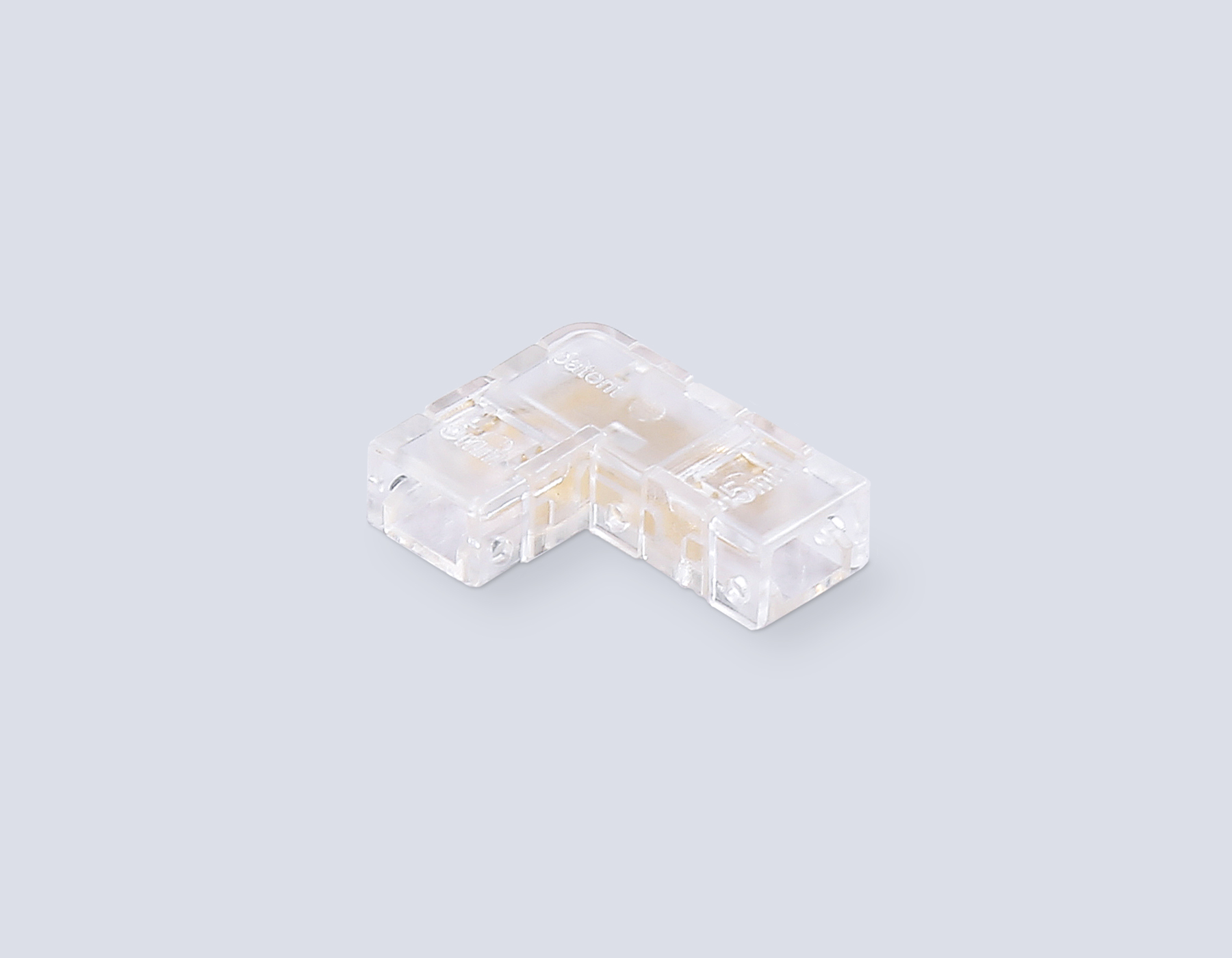 Коннектор угловой COB 12/24V для лент 5mm GS6841 (2 конт.) (10шт. в комплекте) Illumination GS6841