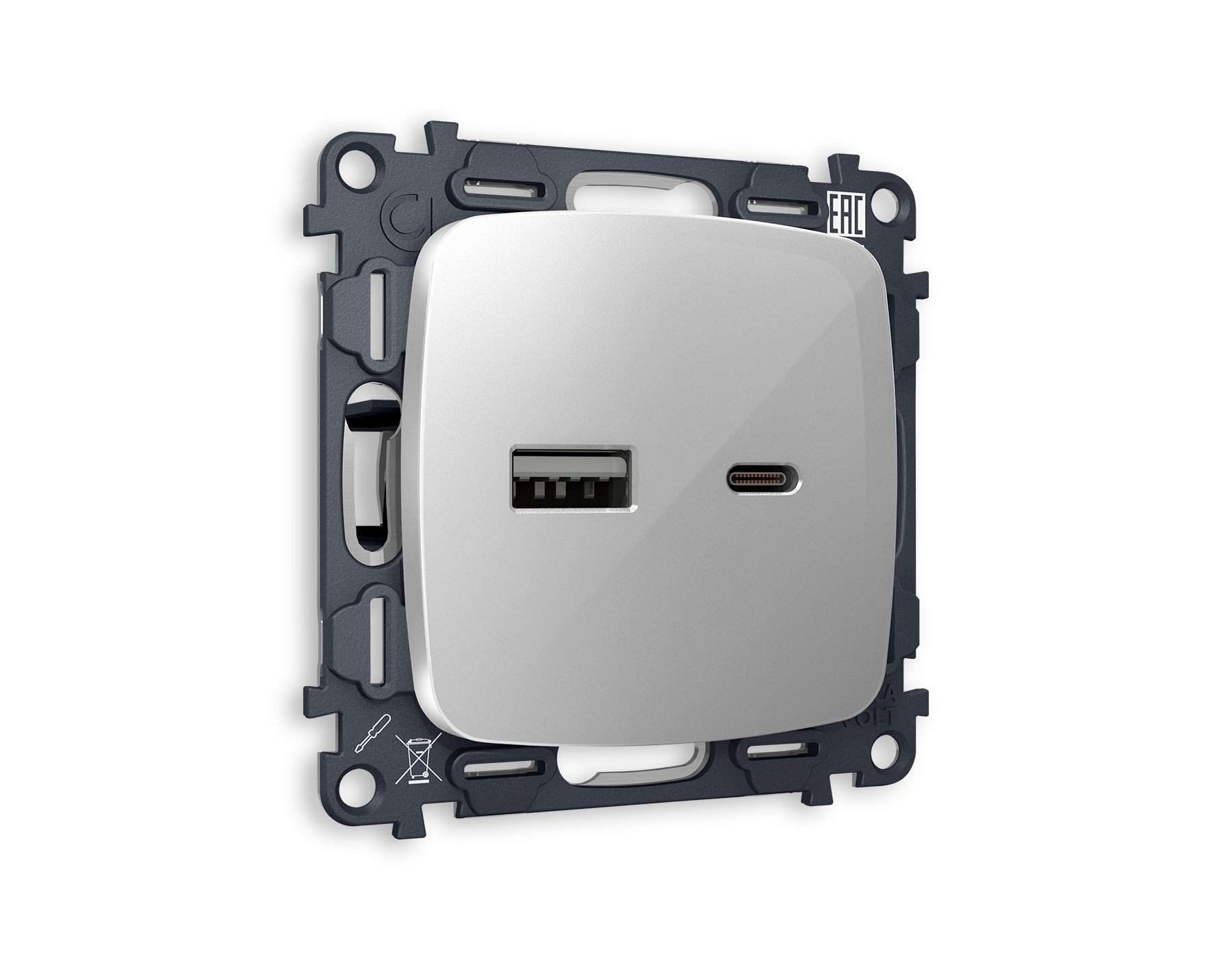Комплект механизма розетки Ambrella Volt OMEGA MO411010