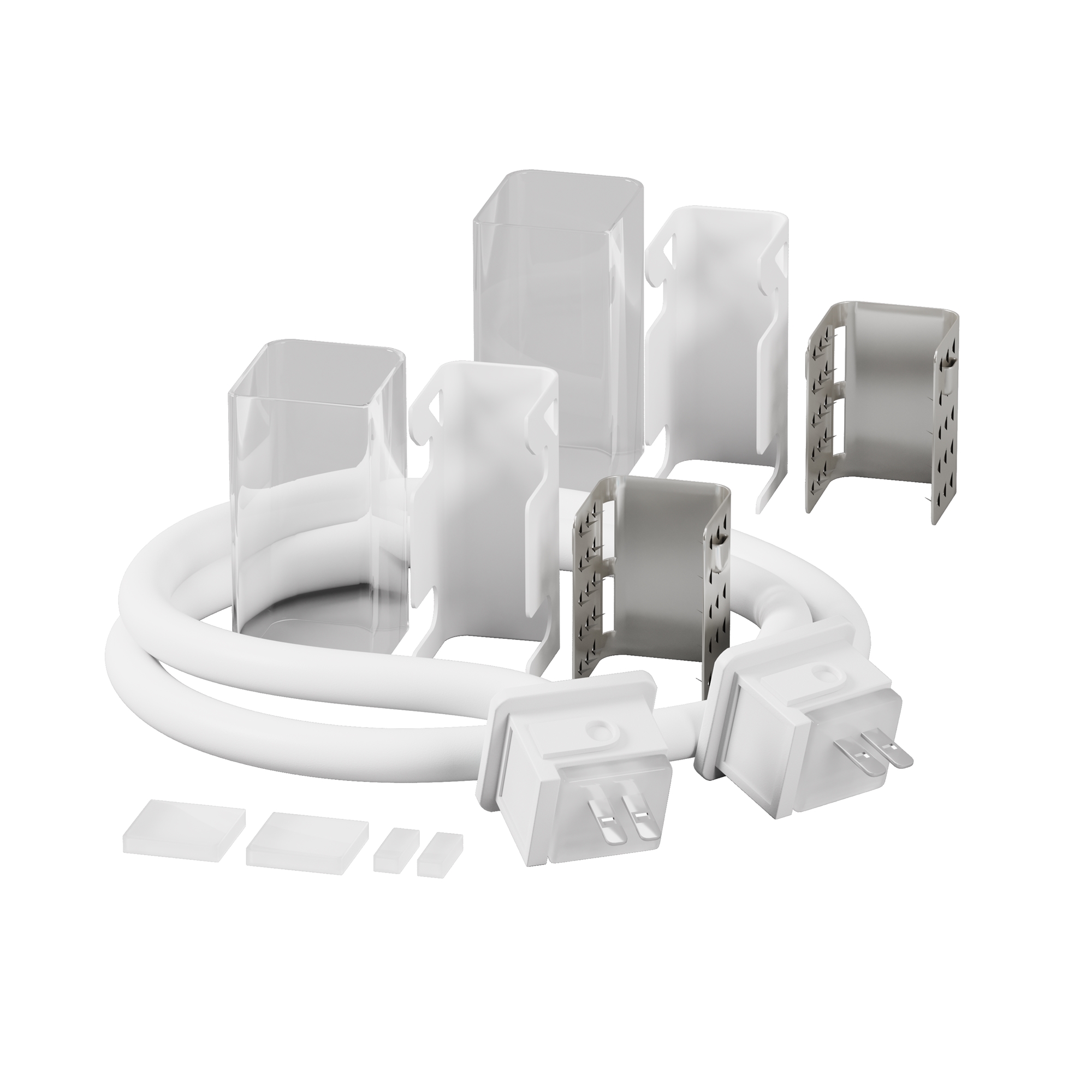 Двусторонний коннектор питания с проводом (30 см) для гибкого неона 17x12 мм Maytoni Изгиб поперек оптической оси 432013