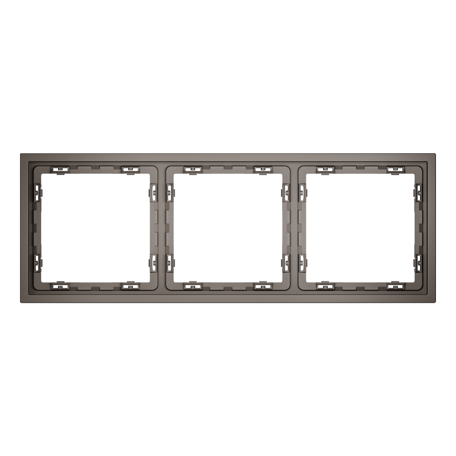 Рамка пластиковая на 3 поста Voltum S70 (капучино) VLS100314