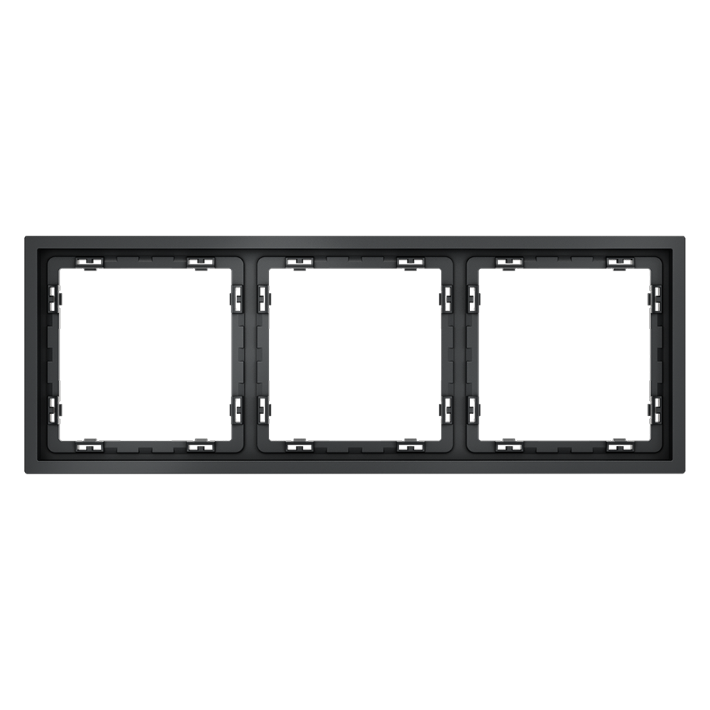 Рамка пластиковая VOLTUM S70 на 3 поста, (графит) VLS100307