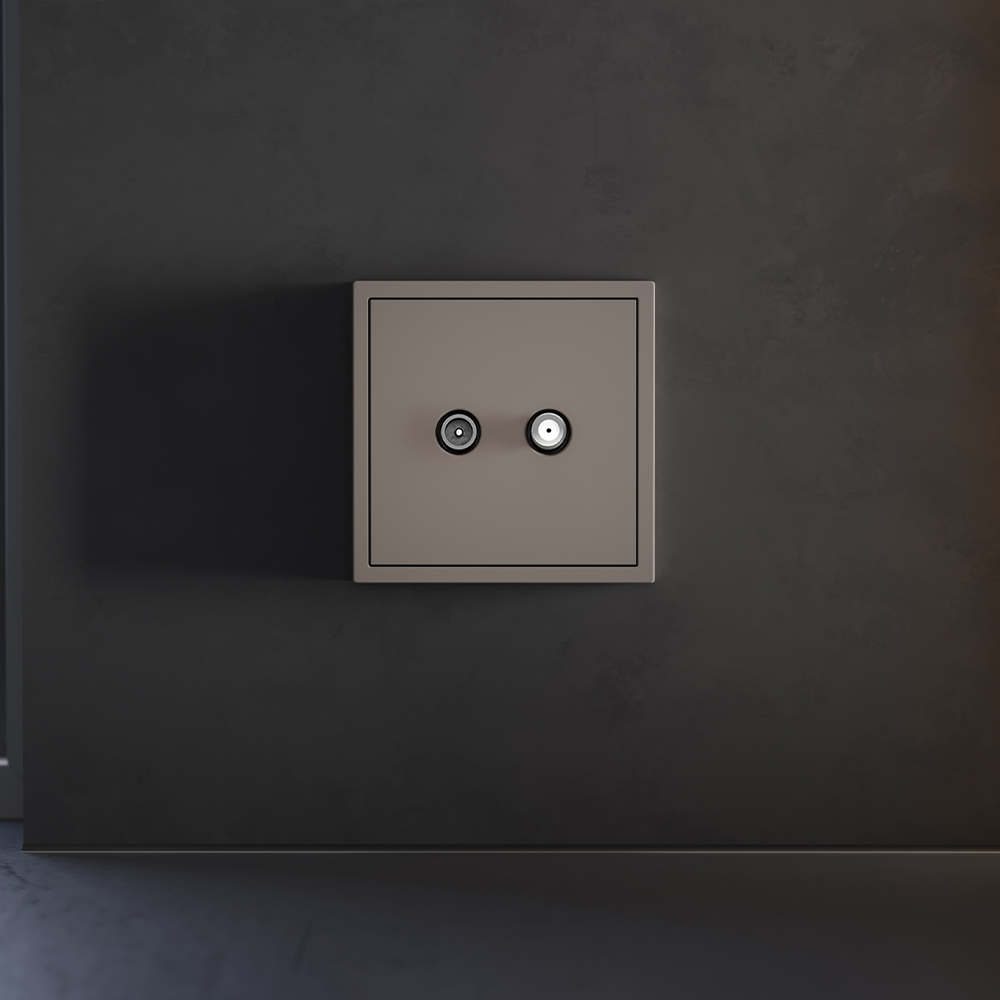 Накладка для розетки телевизионной оконечной TV+SAT Voltum S70 (капучино) VLS001614