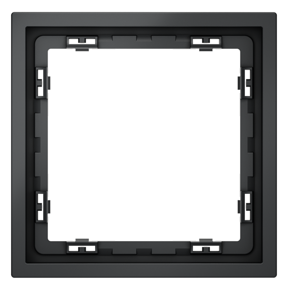 Рамка пластиковая VOLTUM S70 на 1 пост, (графит) VLS100107