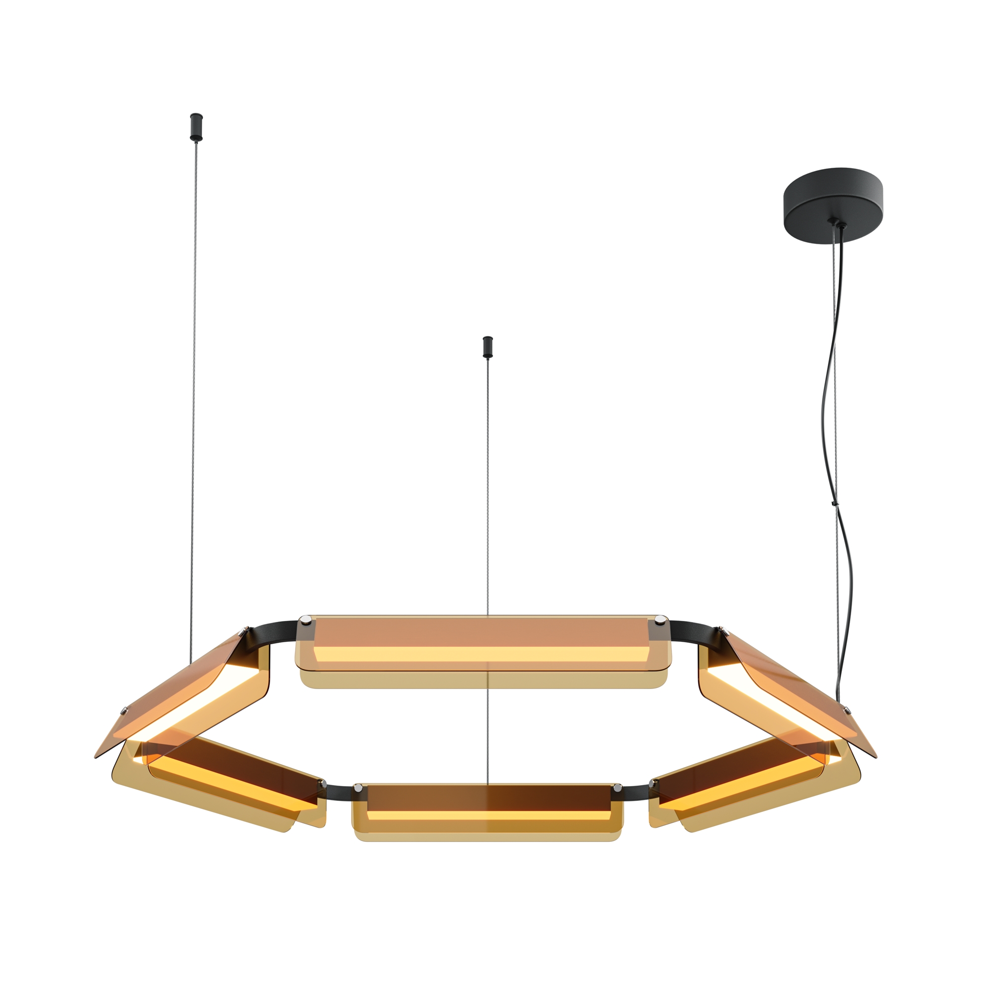 Люстра подвесная светодиодная Maytoni Flat MOD296PL-L60BC3K