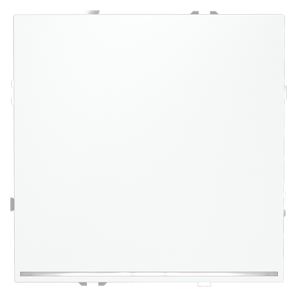 Выключатель встраиваемый VOLTUM S70 одноклавишный с подсветкой (белый матовый) VLS010202