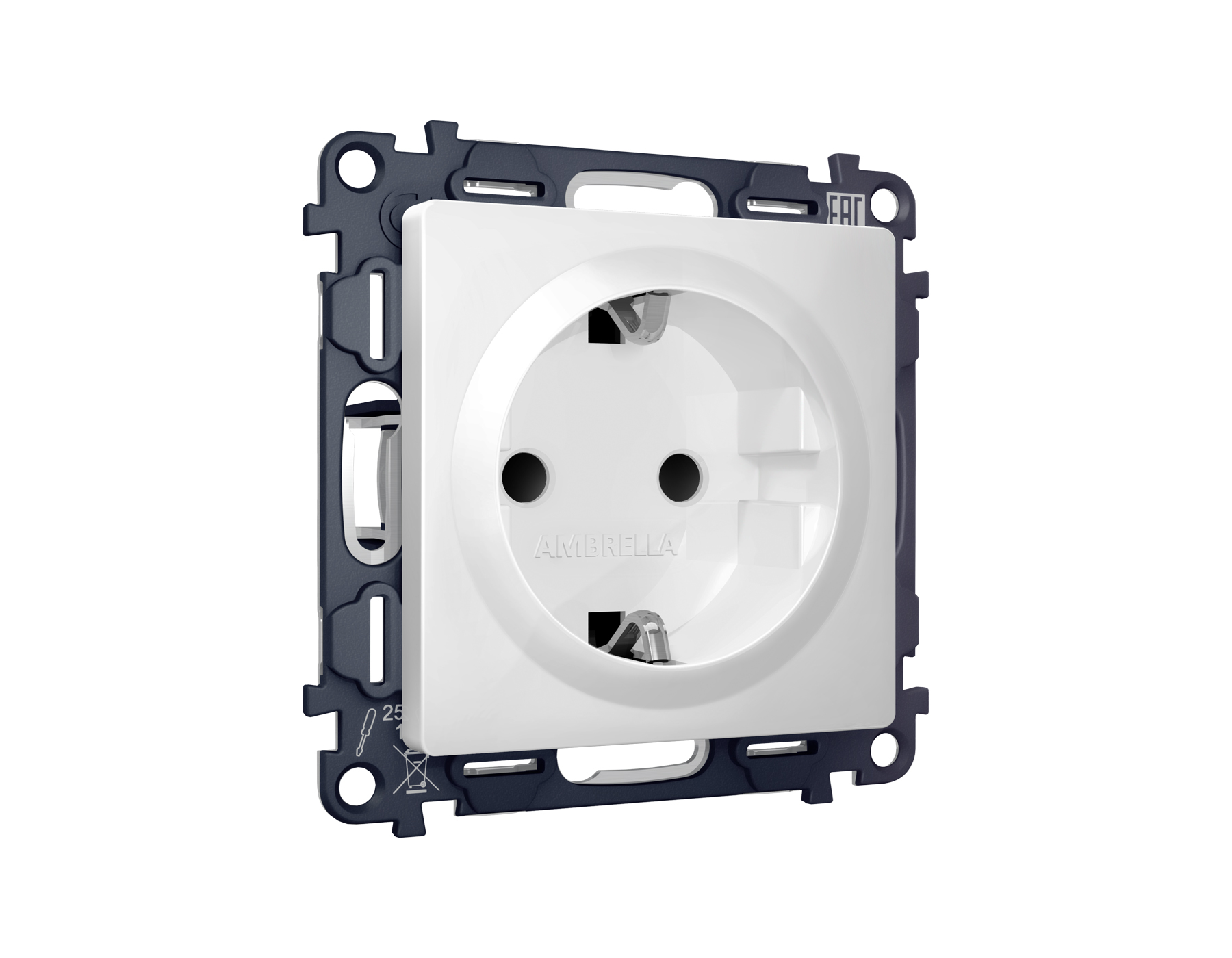 Комплект механизма электрической розетки Ambrella Volt ALFA MA127010