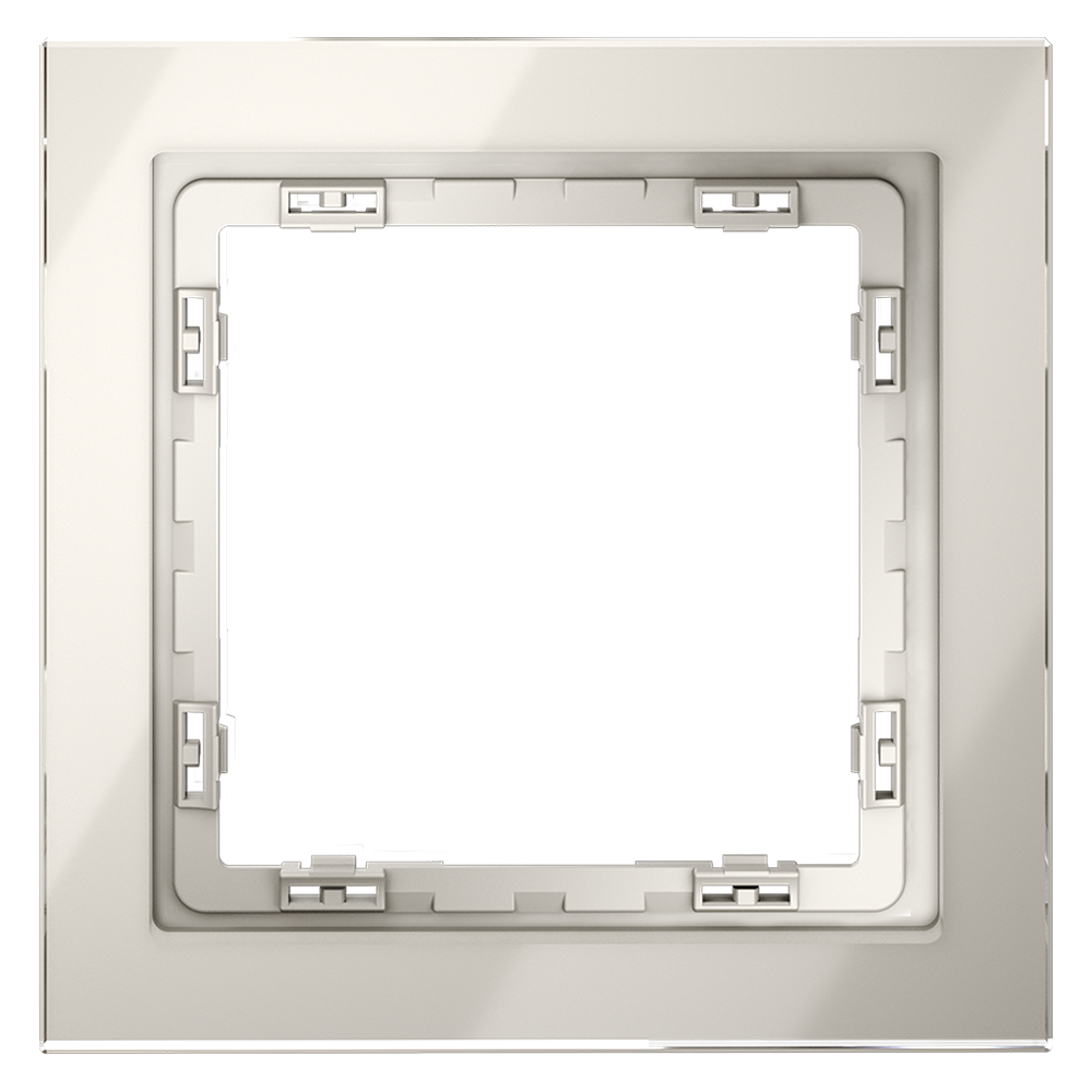 Рамка стеклянная VOLTUM S70 на 1 пост, (кашемир, стекло) VLS110103