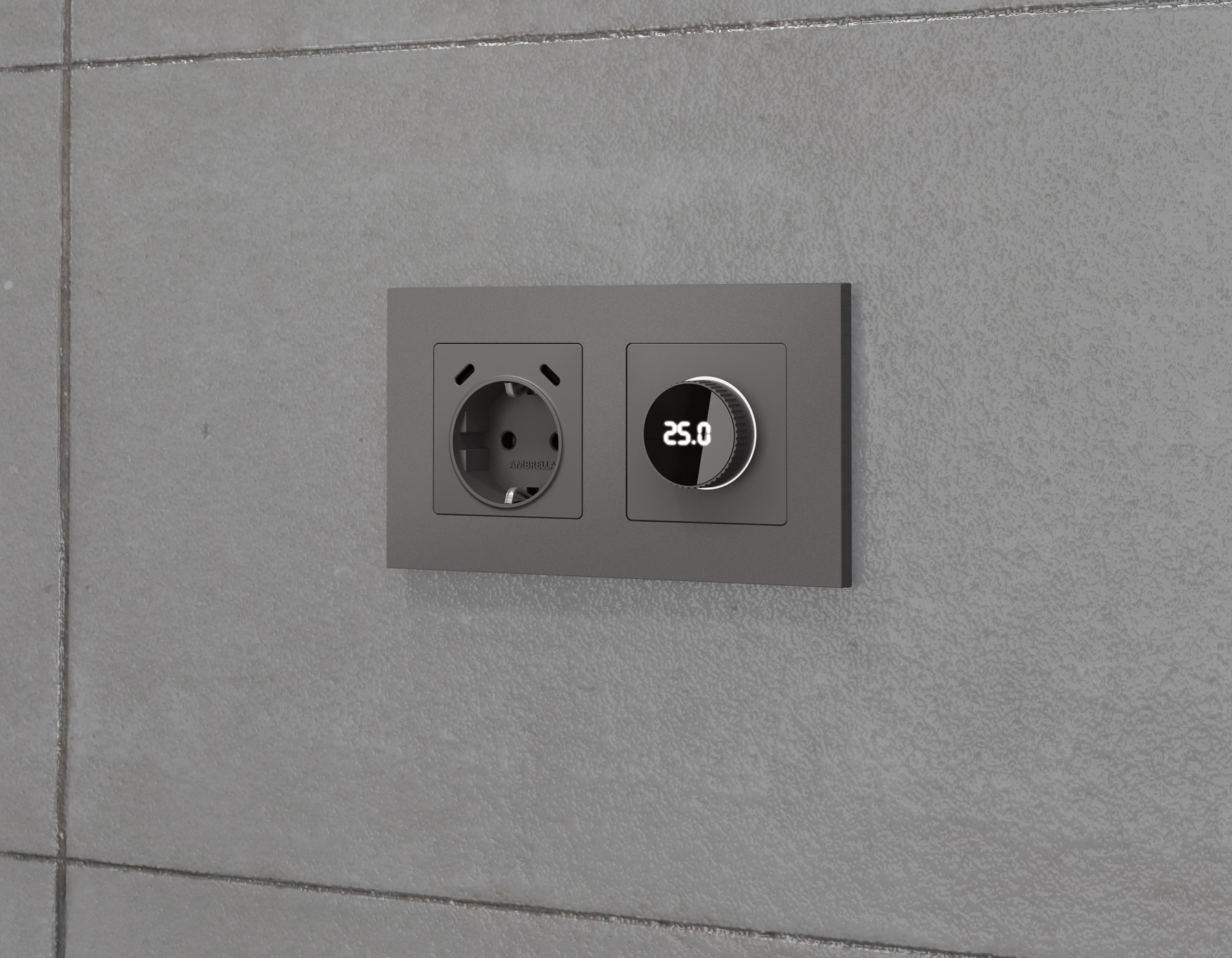 Комплект механизма электрической розетки 2USB С+C 20W (быстрая зарядка) с/з на винтовых зажимах 16A-250V Ambrella Volt Alfa MA660510