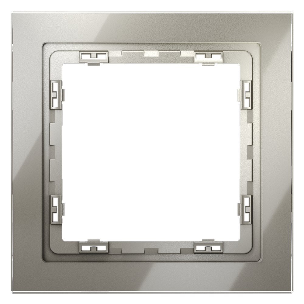 Рамка стеклянная VOLTUM S70 на 1 пост, (шелк, стекло) VLS110104