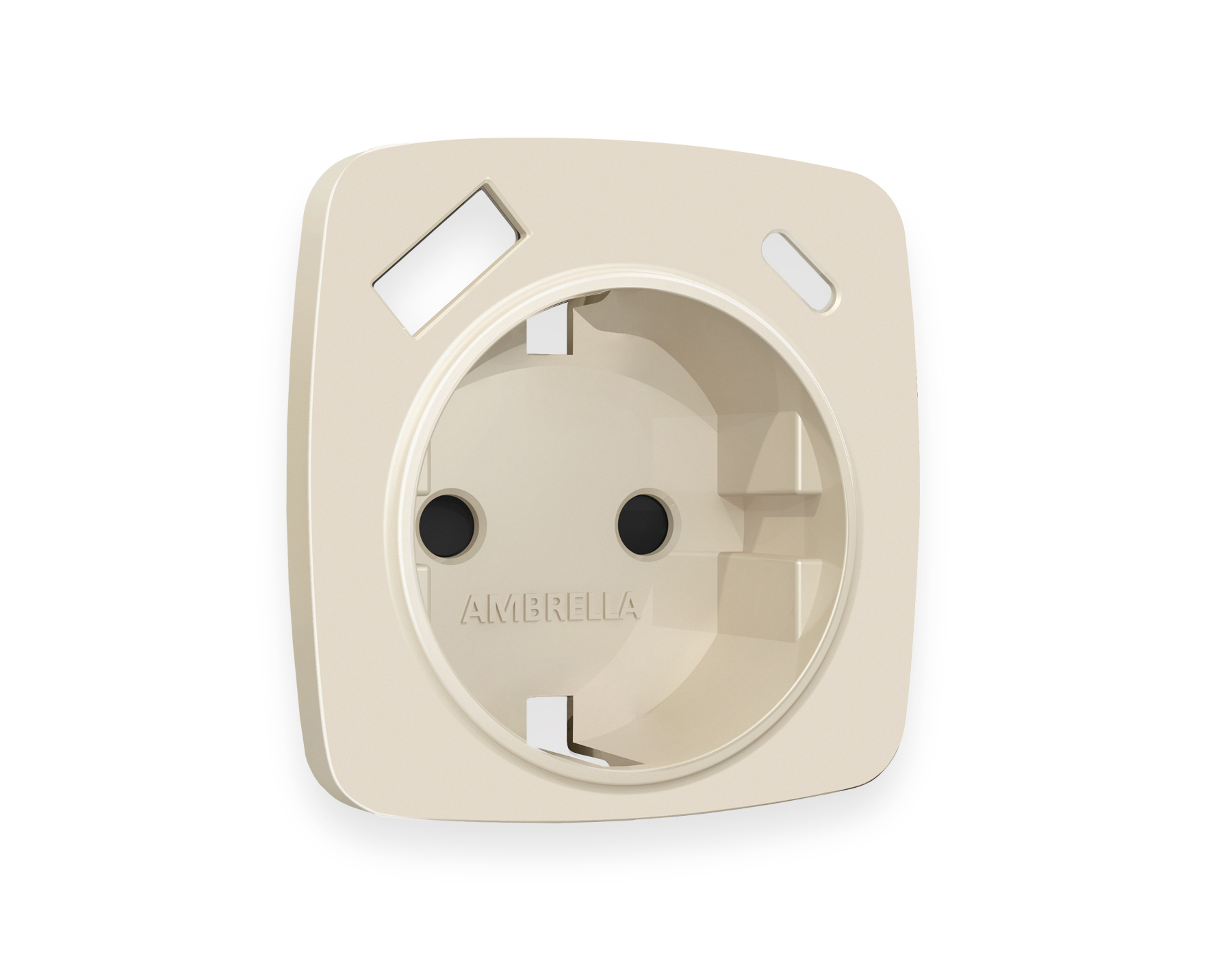 Лицевая панель для электрической розетки с/з со шторками 2USB A+C QUANT Ambrella Volt OMEGA OP3300