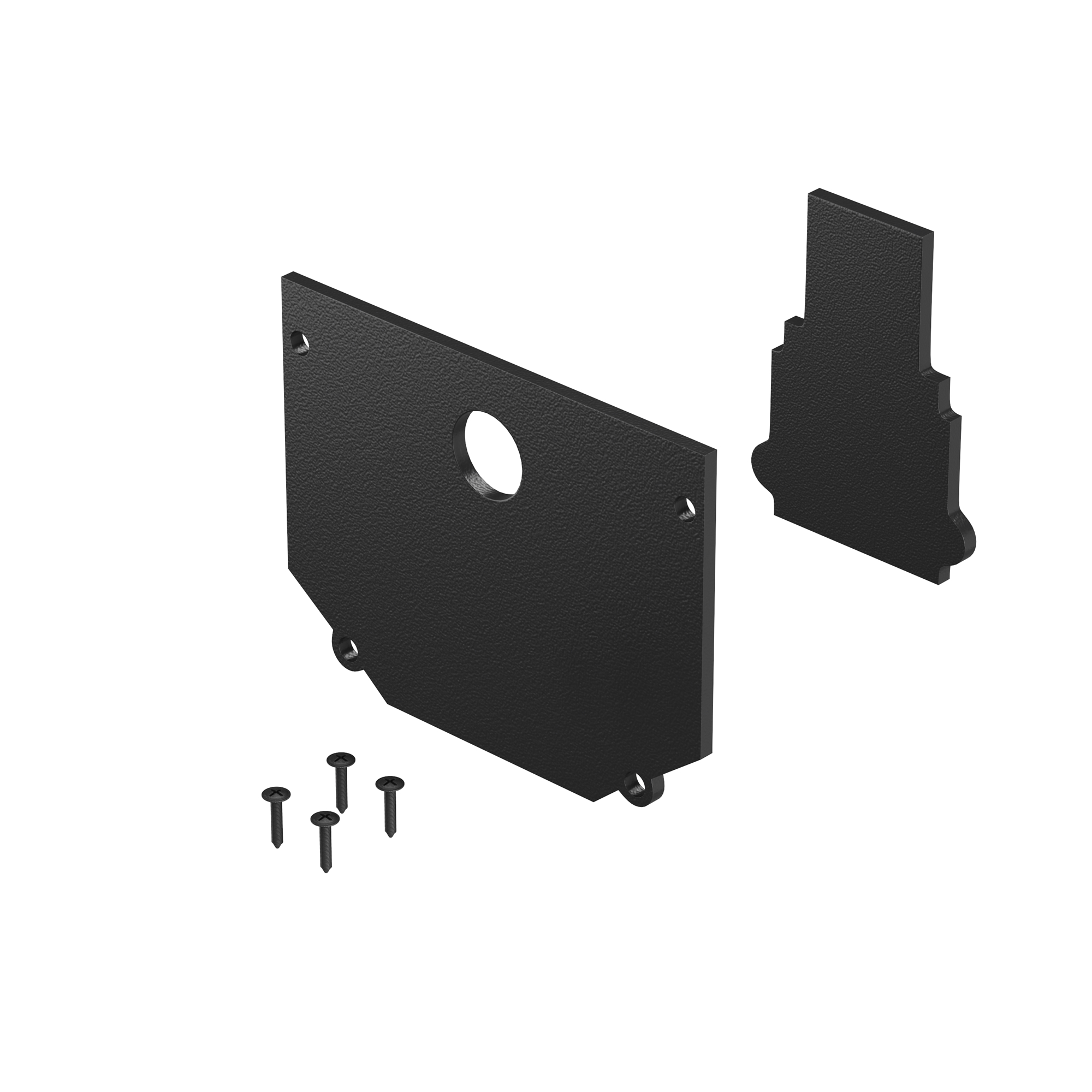 Комплект заглушек к шинопроводу для монтажа в натяжной ПВХ потолок Maytoni Elasity TRA034EC-SCH-42B