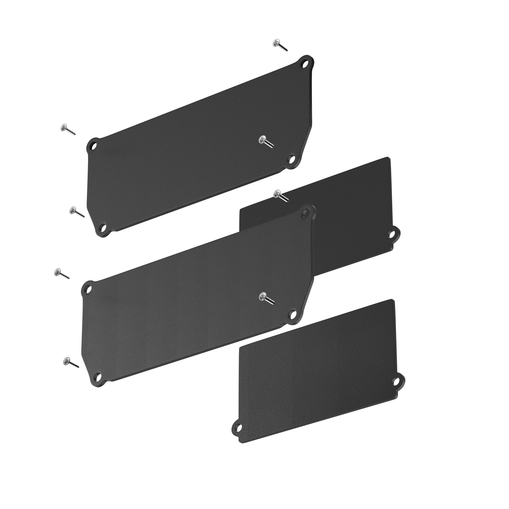 Заглушка декоративная черная 2шт. + фиксирующая черная 2шт. для профиля ALM-9940-SC Maytoni ALM012EC-SC-B