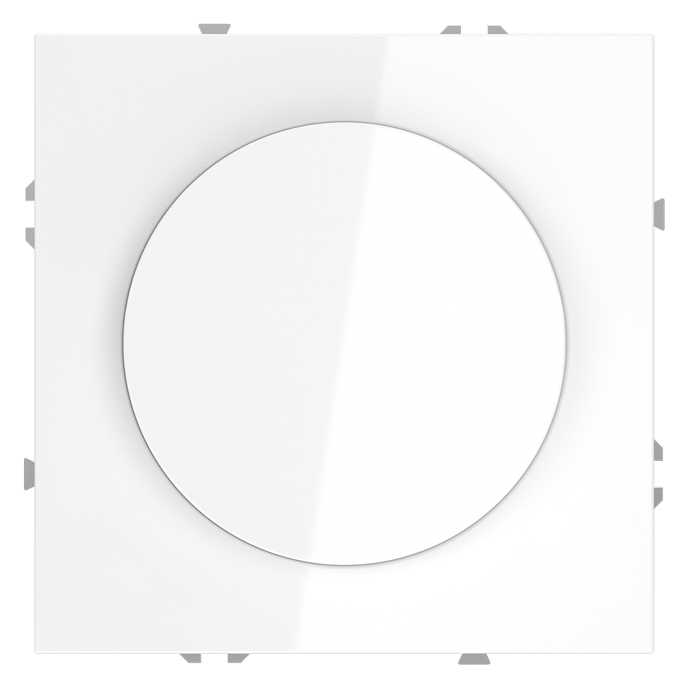 Светорегулятор встраиваемый VOLTUM S70 поворотно-нажимной 600 Вт, (белый глянцевый) VLS070301