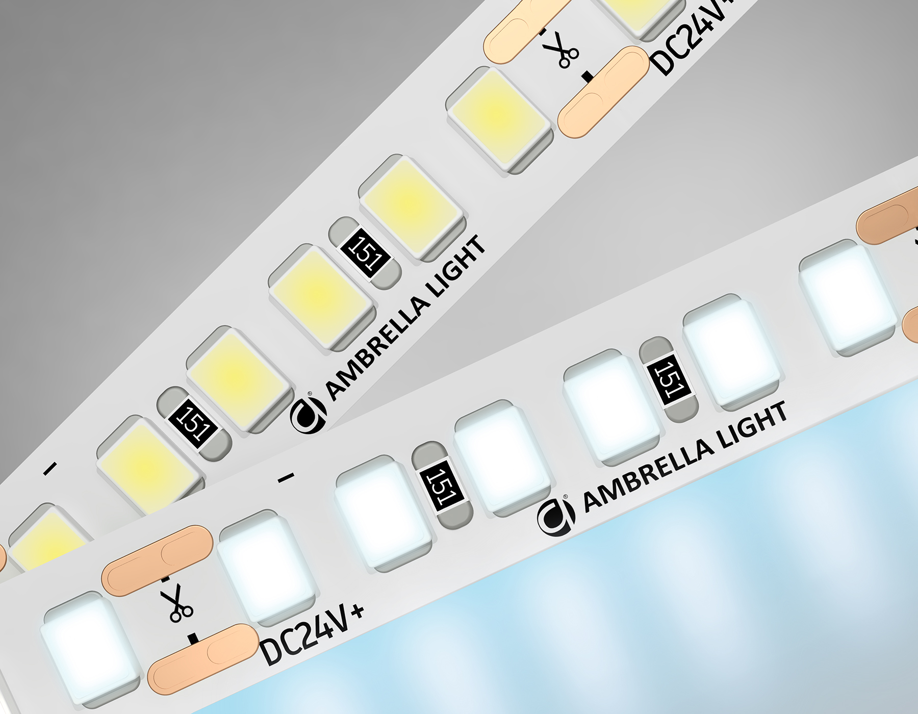 Светодиодная лента 180Led 14.4Вт/м 6500K 24V IP20 Ambrella light GS3213
