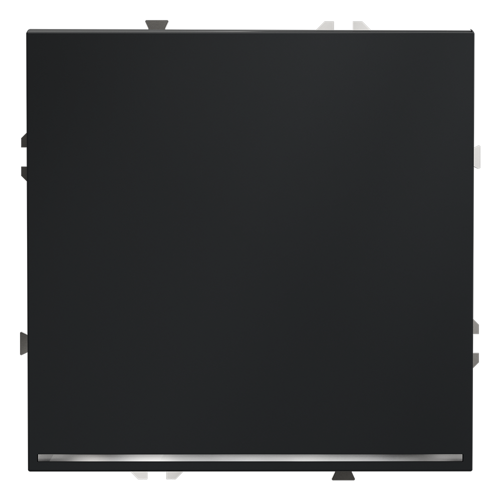 Выключатель встраиваемый VOLTUM S70 одноклавишный с подсветкой (графит) VLS010207