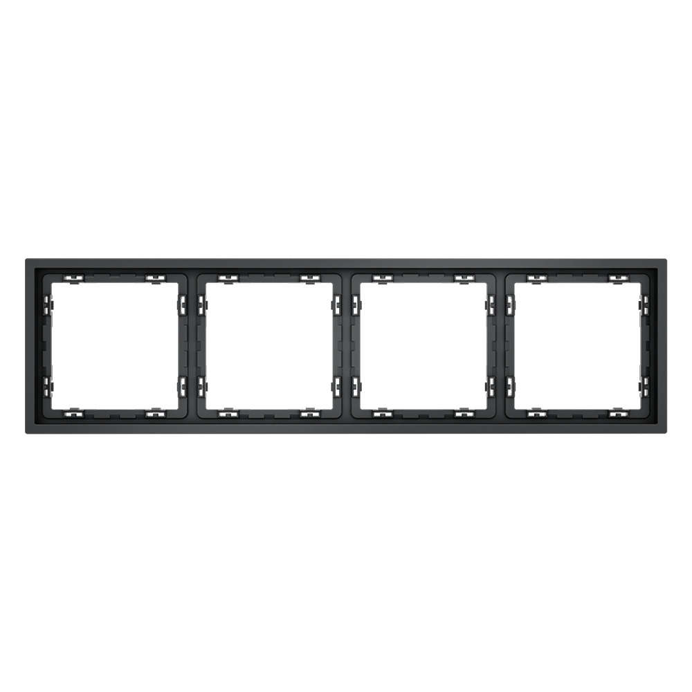 Рамка пластиковая VOLTUM S70 на 4 поста, (графит) VLS100407