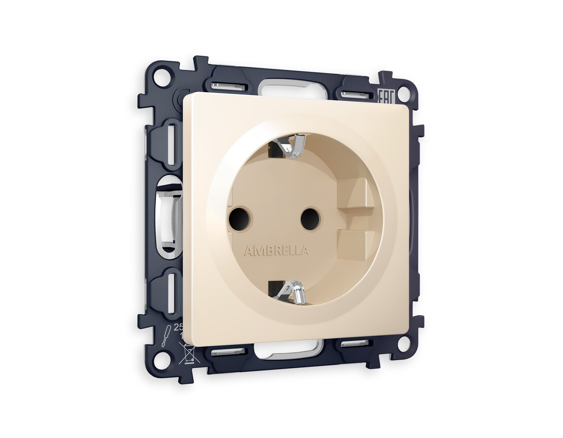 Комплект механизма электрической розетки Ambrella Volt ALFA MA326010