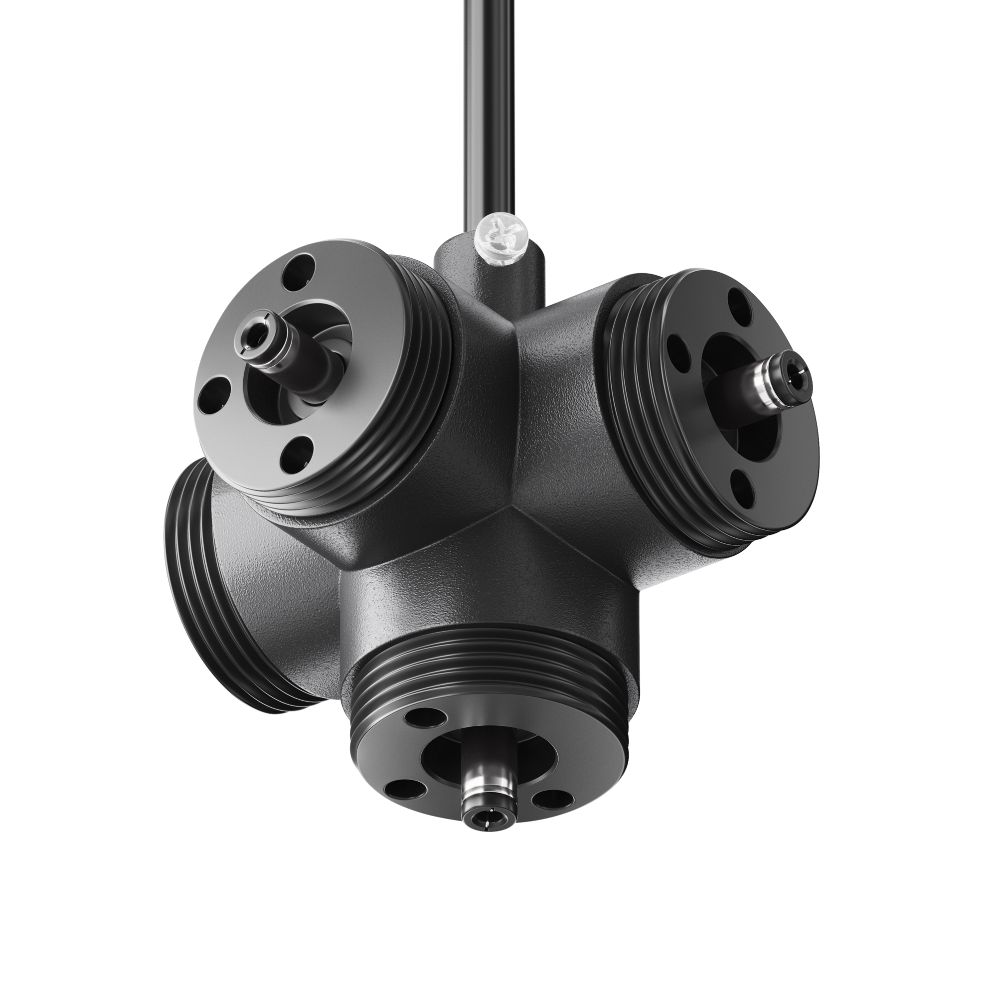 Х-образный вертикальный коннектор для системы с вводом питания Maytoni Shelf CA019L4C-P-B