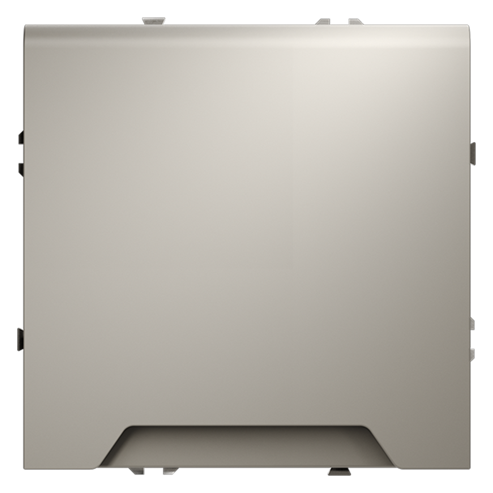 Розетка встраиваемая VOLTUM S70 с заземлением, защитными шторками и крышкой (кашемир) VLS040303