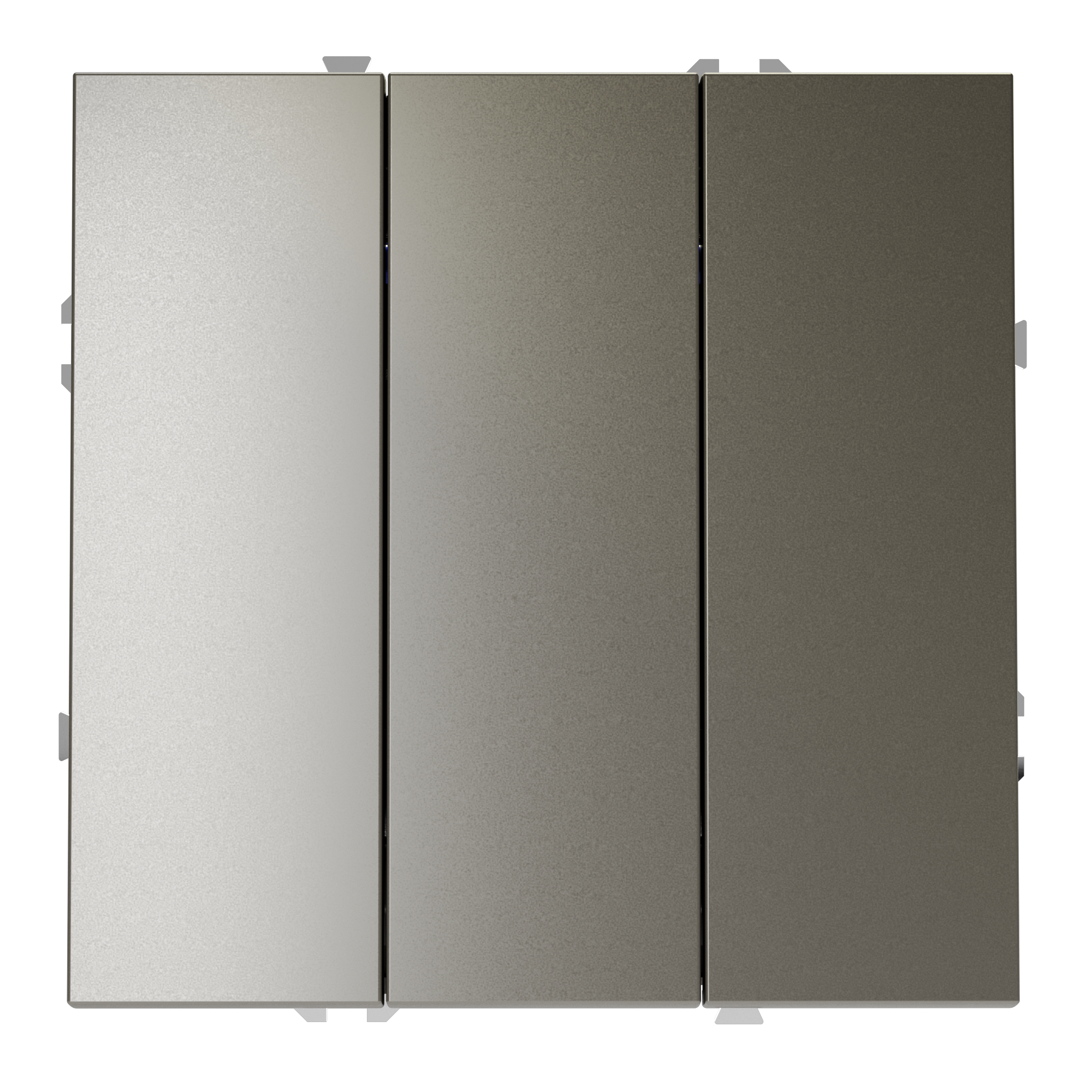 Выключатель встраиваемый VOLTUM S70 трехклавишный (шелк) VLS030104