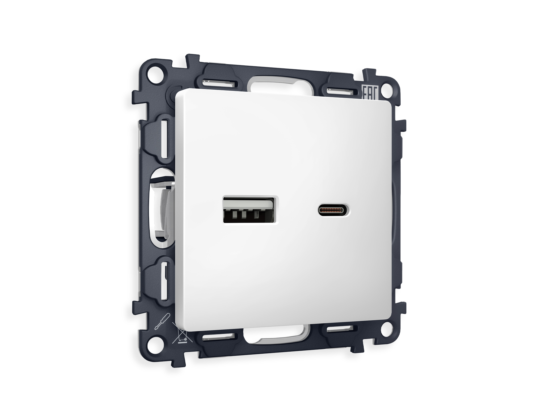 Комплект механизма розетки Ambrella Volt ALFA MA131010