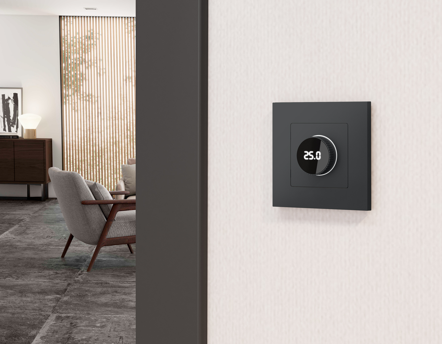 Лицевая панель ALFA для терморегулятора теплого пола с цифровым дисплеем ALFA AP9058