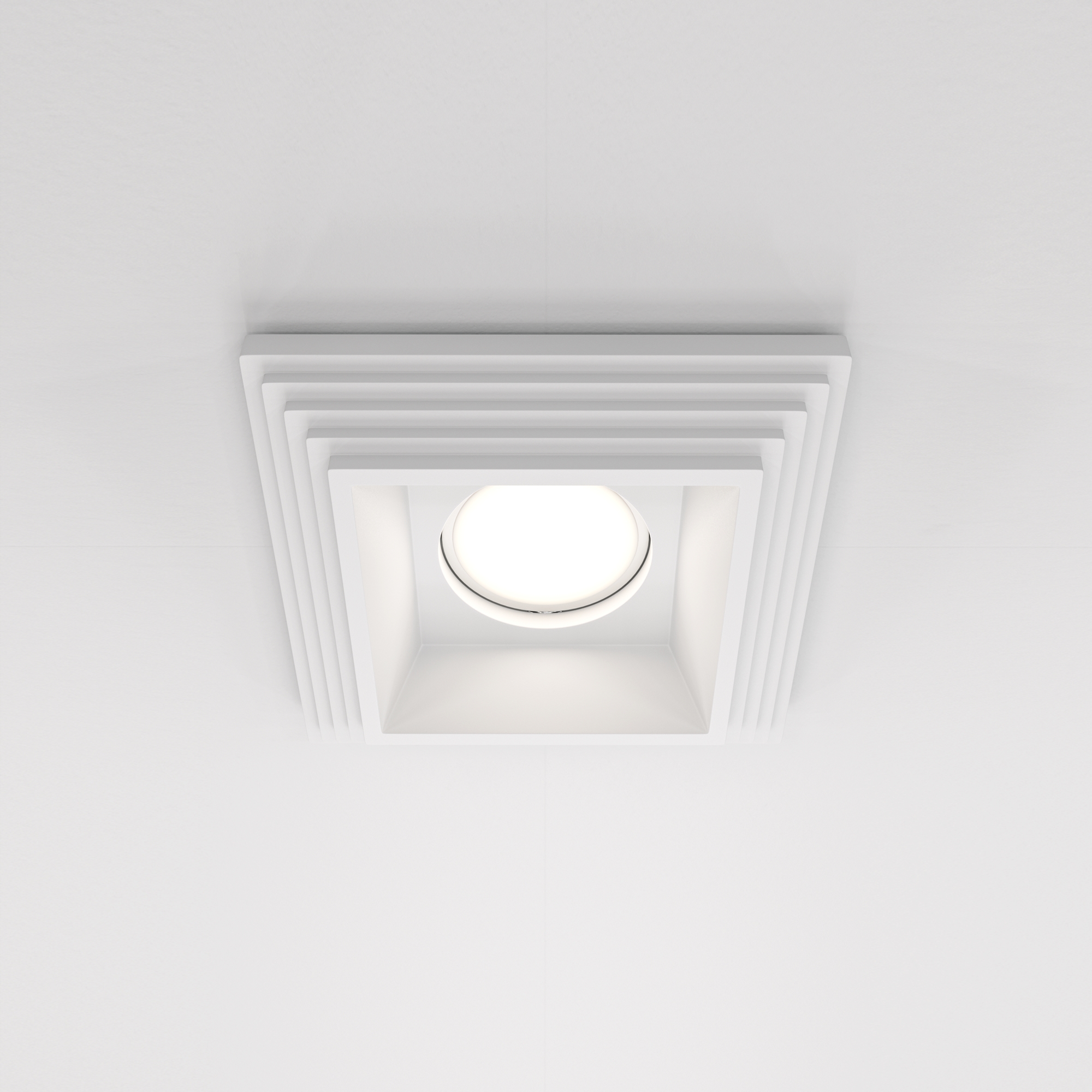 Встраиваемый светильник Maytoni Gyps Modern DL005-1-01-W