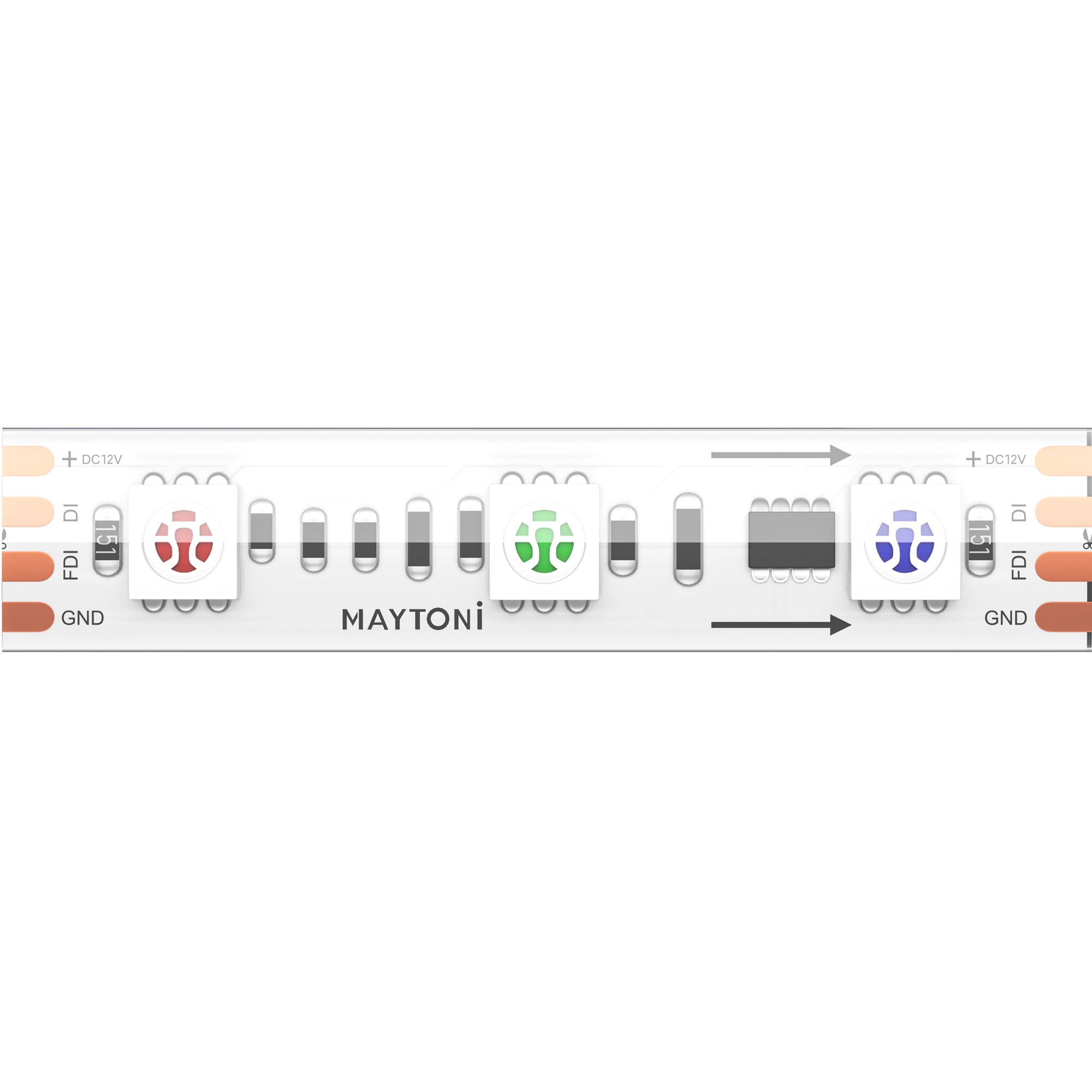 Светодиодная лента Ultra 14,4 Вт/м RGB 12V IP68 Maytoni SPI 201245