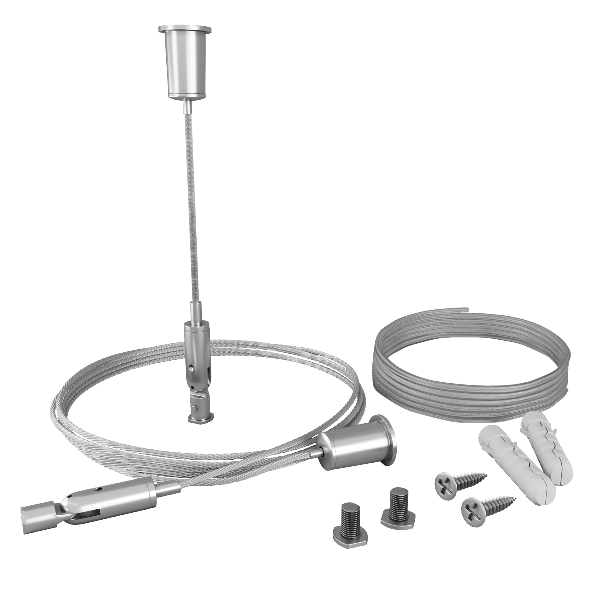 Комплект подвесов для радиусного профиля 2м с проводом питания Maytoni ALM-3535R-PE-2M