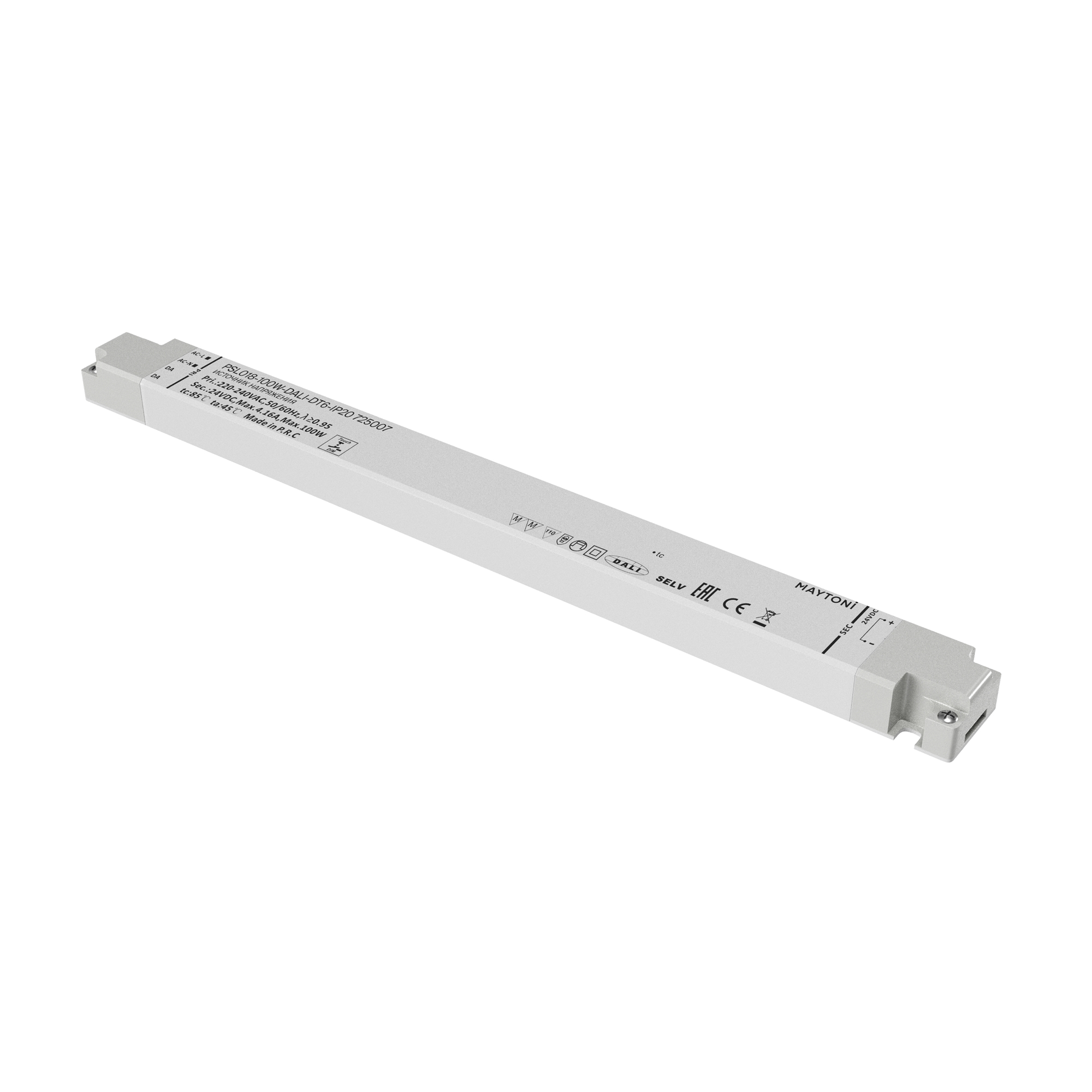 Блок питания DALI 100Вт 24В IP20 Maytoni Lighting control 725007