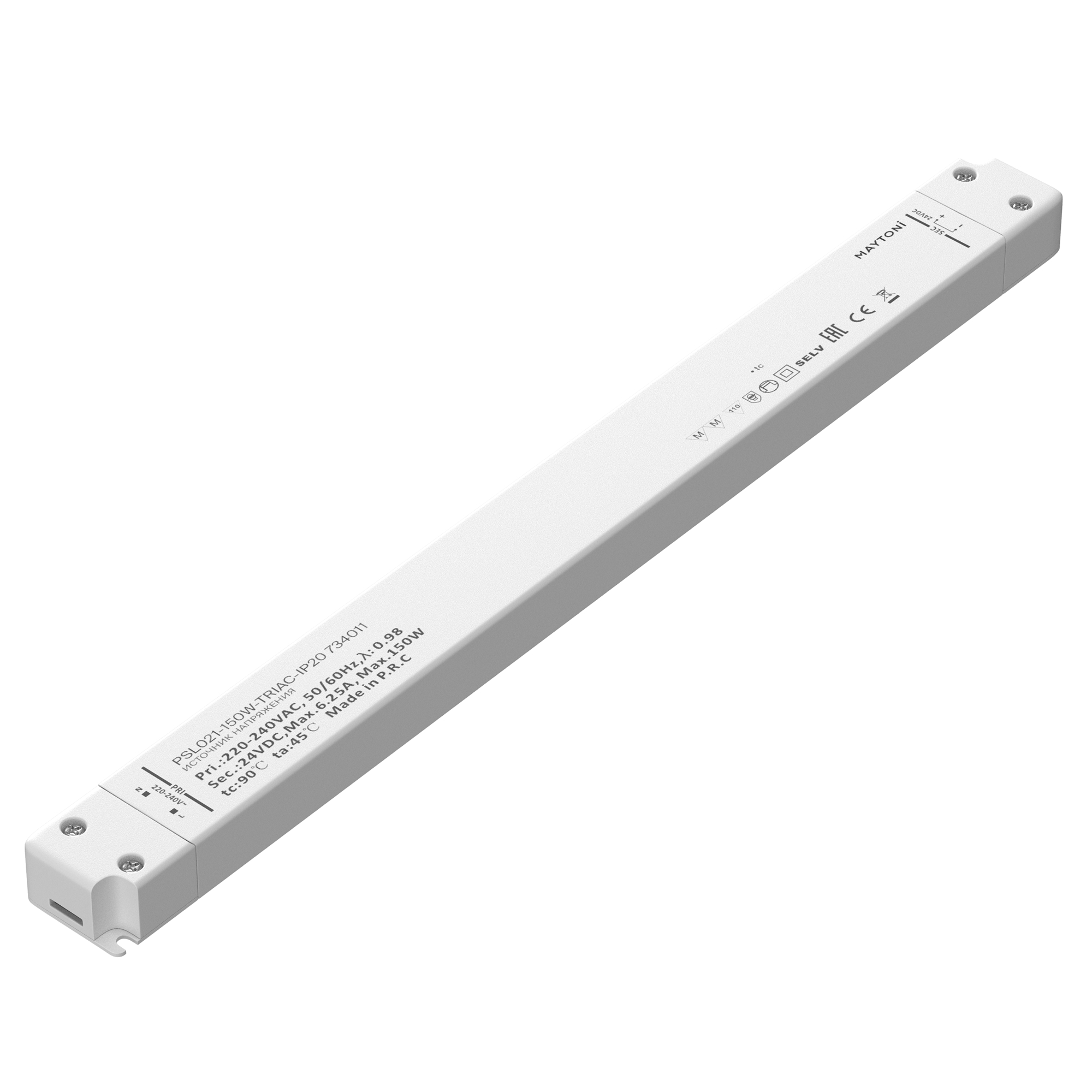 Блок питания TRIAC 150Вт 24В IP20 Maytoni Lighting control 734011