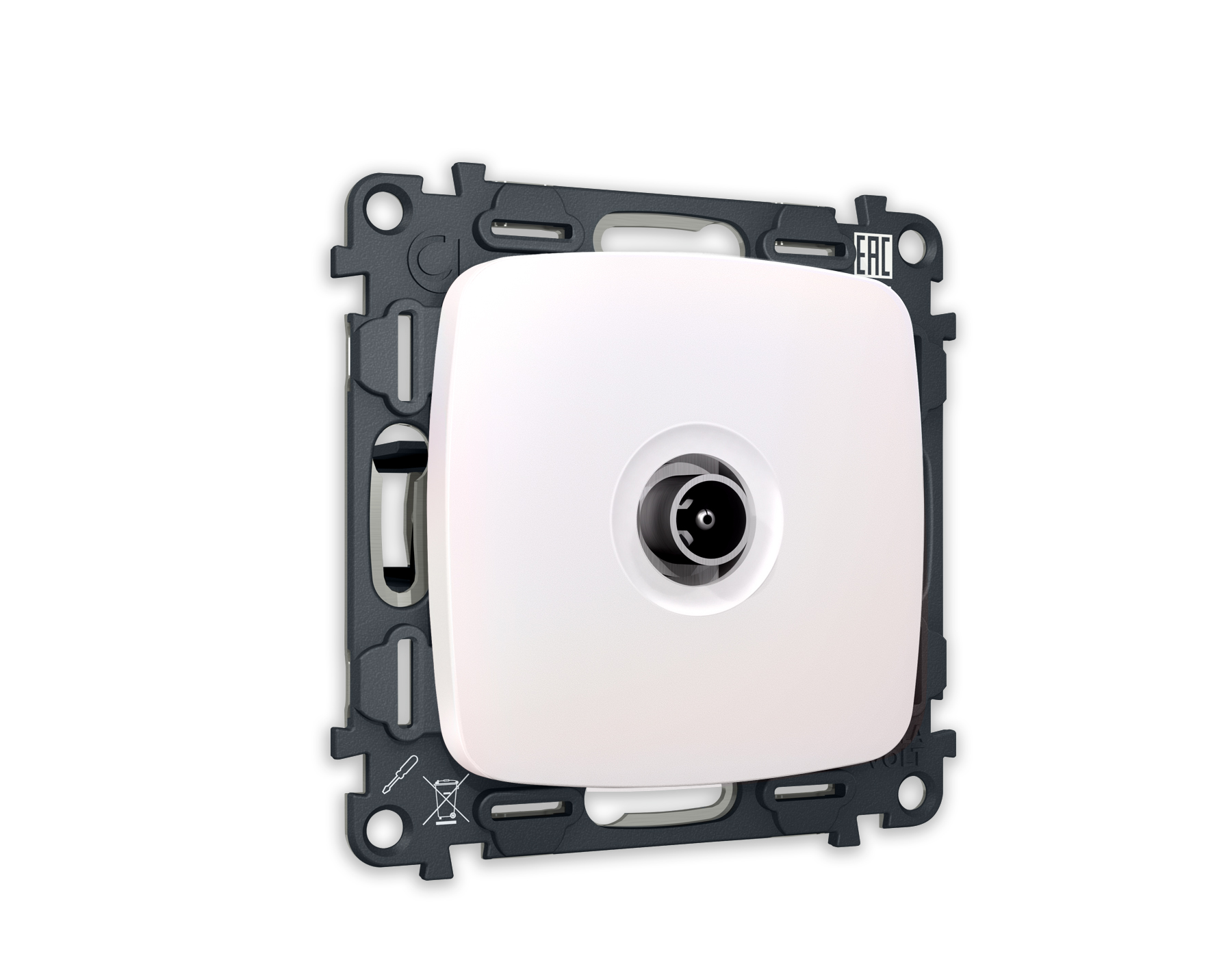 Комплект механизма TV розетки оконечной Ambrella Volt OMEGA MO213010