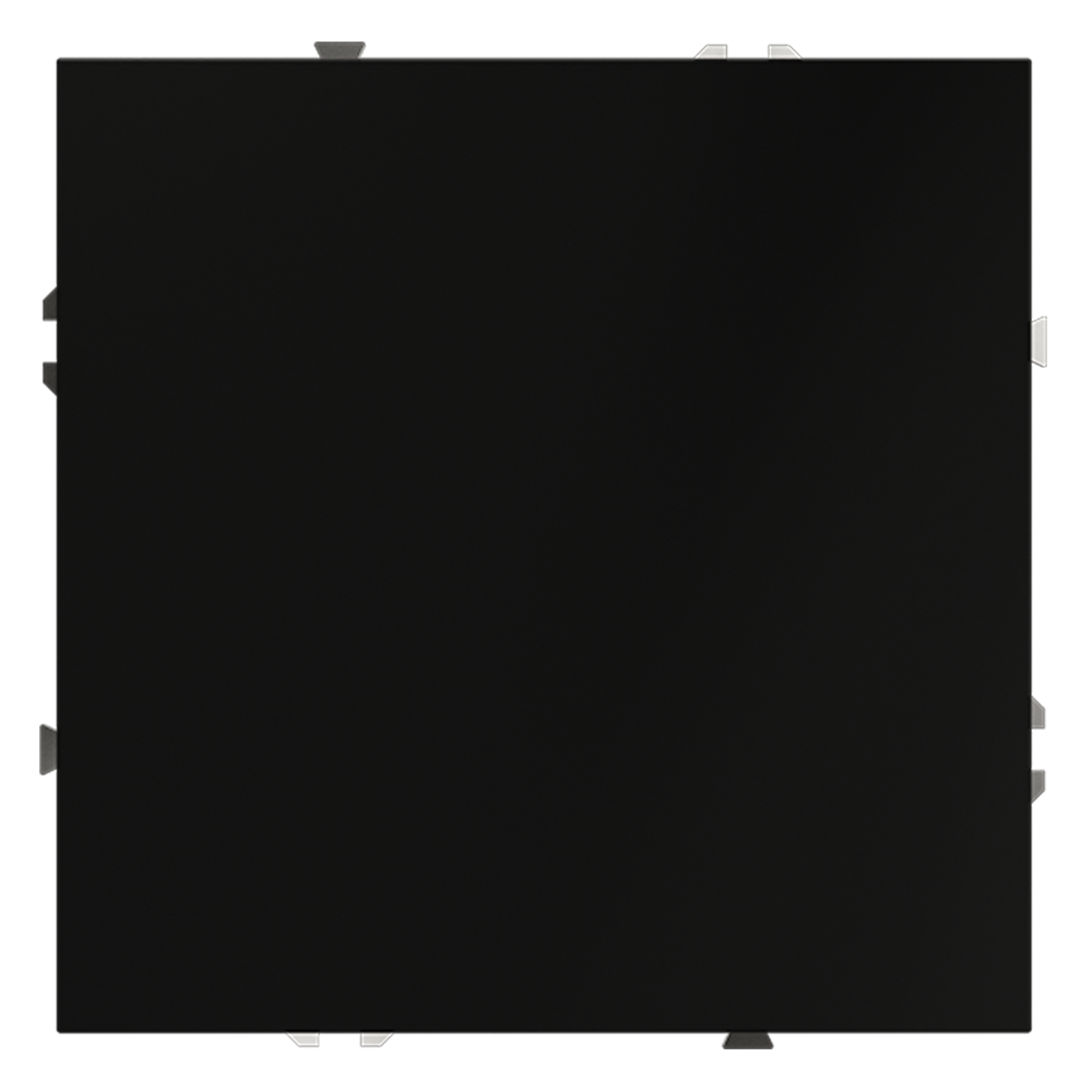 Заглушка VOLTUM S70 с суппортом, (черный матовый) VLS080108