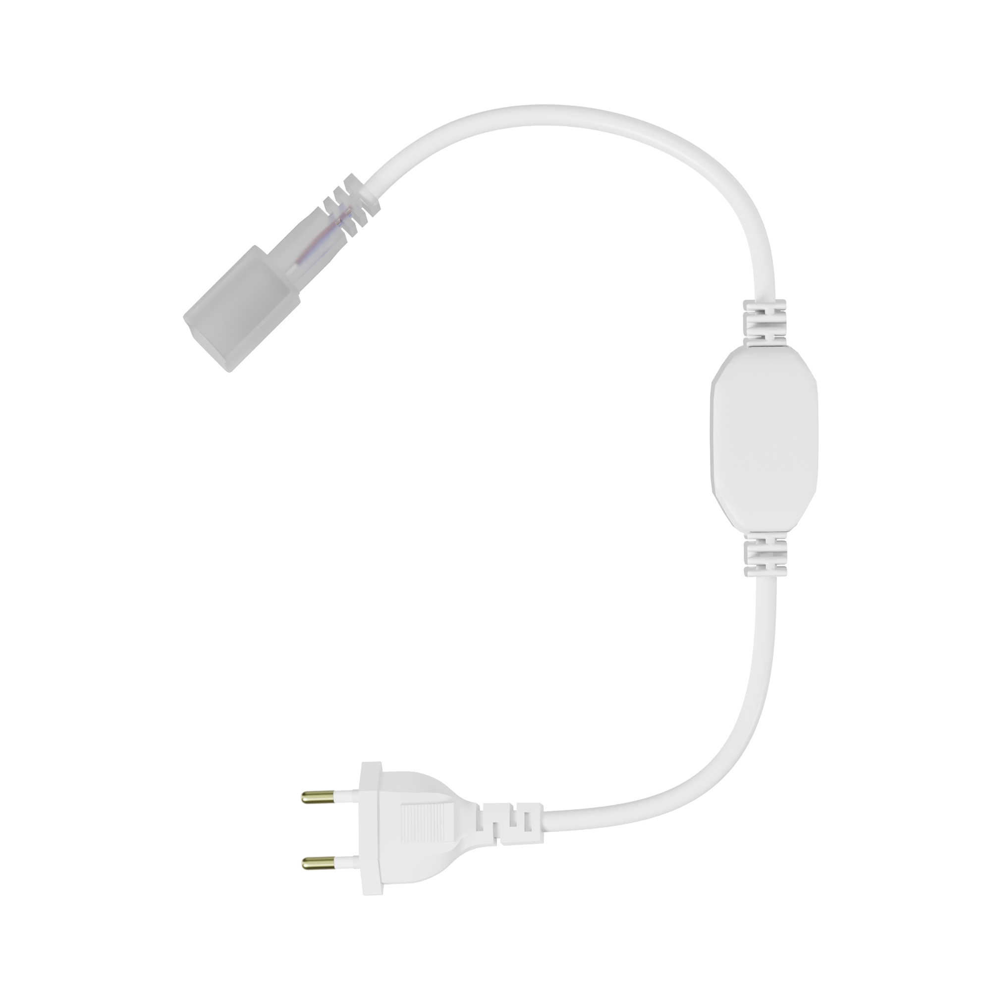 Коннектор питания с сетевой вилкой для гибкого неона AC220V 25x13 мм Maytoni 201236