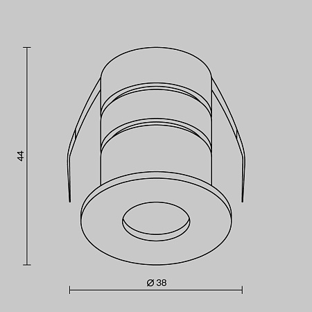 Светильник встраиваемый светодиодный Maytoni Cove O511DL-L2B3K Светильник встраиваемый светодиодный Maytoni Cove O511DL-L2B3K