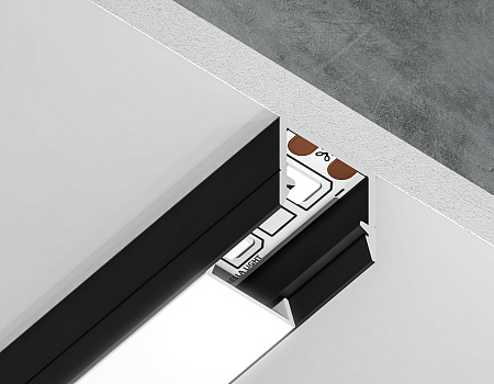 Профиль алюминиевый накладной 10*10 Illumination GP1650BK Профиль алюминиевый накладной 10*10 Illumination GP1650BK