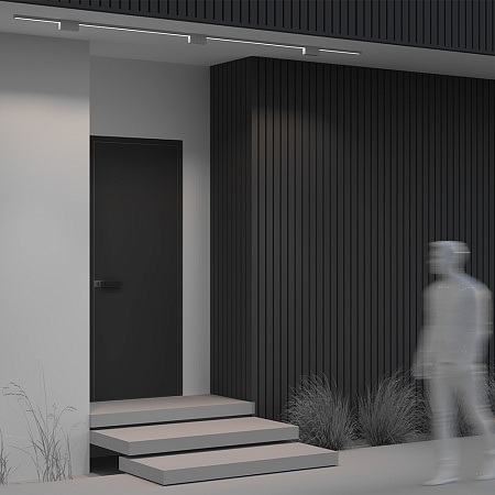 Трековый однофазный уличный светодиодный светильник Maytoni Elasity IP Points O-TR01-2-S-10WW3K