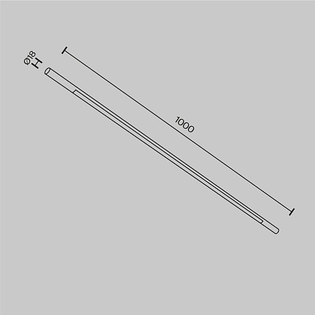 Трековый штанговый светодиодный светильник Maytoni Axity Basis C100CL-L1000-24W3-6K-B Трековый штанговый светодиодный светильник Maytoni Axity Basis C100CL-L1000-24W3-6K-B