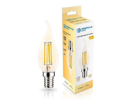 Лампа филаментная CF35 11W E14 2700K Ambrella light 351123