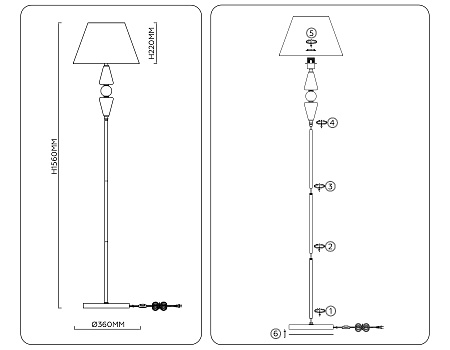 Торшер High light LH75265