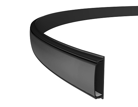 Накладной гибкий профиль для светодиодной ленты ILLUMINATION GP1600BK/BK