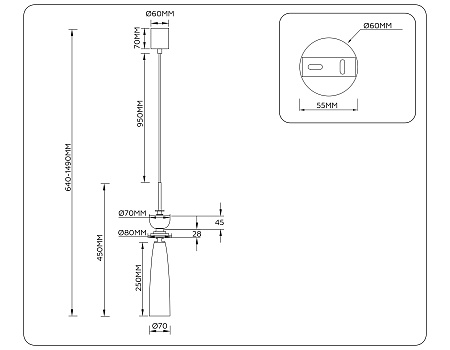 Светильник подвесной High light LH75365 Светильник подвесной High light LH75365