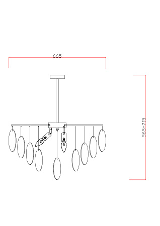 Люстра на штанге Freya Porto FR5104PL-06BS2 Люстра на штанге Freya Porto FR5104PL-06BS2