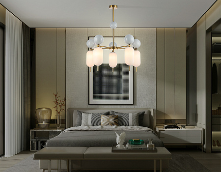 Люстра на штанге Ambrella light HIGH LIGHT LH53104