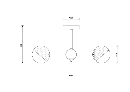 Люстра на штанге Freya Sonnet FR5271PL-03B Люстра на штанге Freya Sonnet FR5271PL-03B