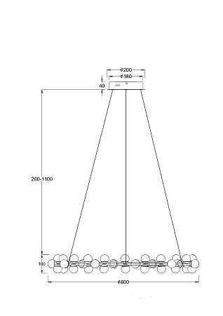 Подвесной светодиодный светильник Maytoni Tessara MOD081PL-L60G3K Подвесной светодиодный светильник Maytoni Tessara MOD081PL-L60G3K