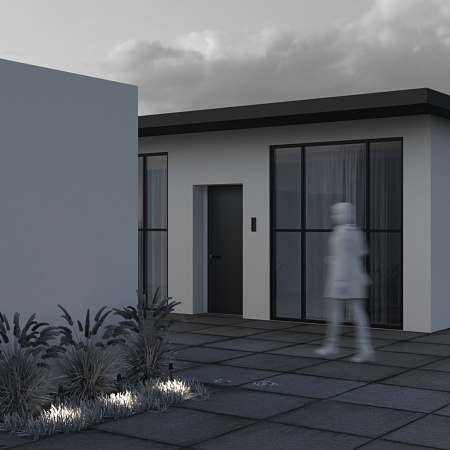 Уличный грунтовый светодиодный светильник Maytoni Cane O504FL-L1B3K